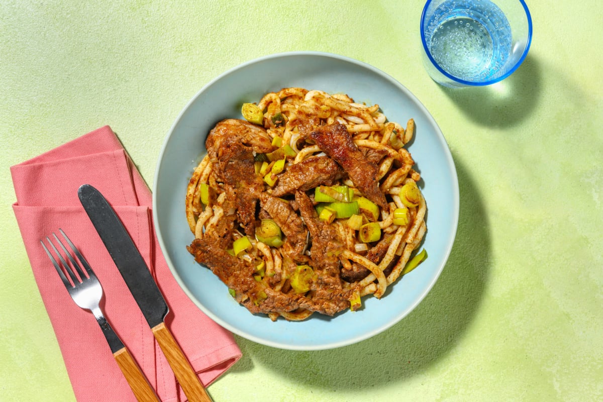 Noodles vietnamiti al manzo e lemongrass 