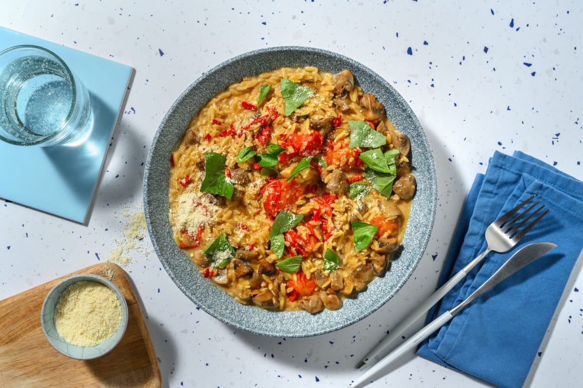 Chilli and Cherry Tomato Orzo