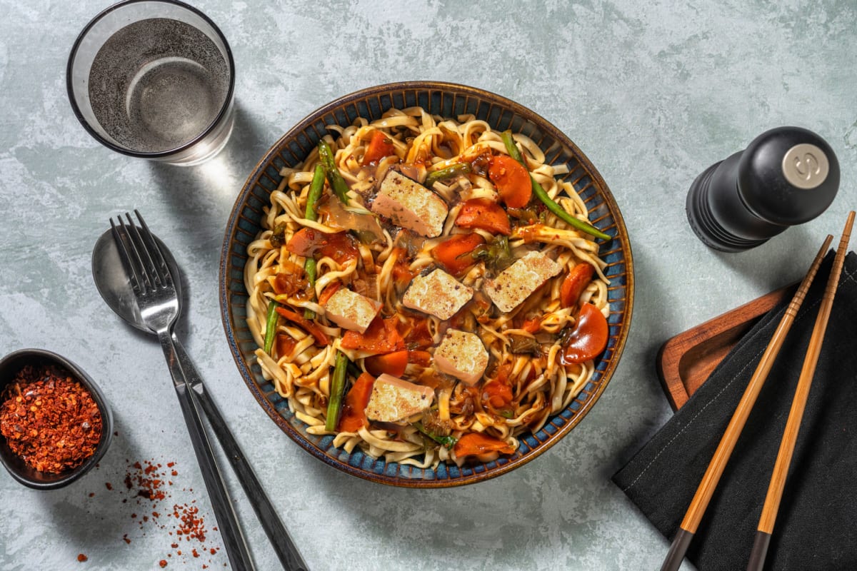 Teriyaki Salmon Noodles