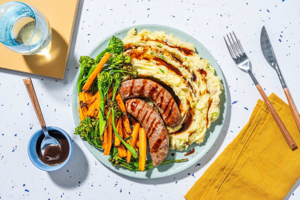 Banging Bangers and Garlic Mash
