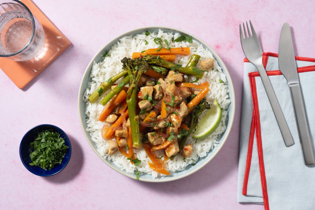 Fragrant Pork Fillet and Soy Glazed Veg