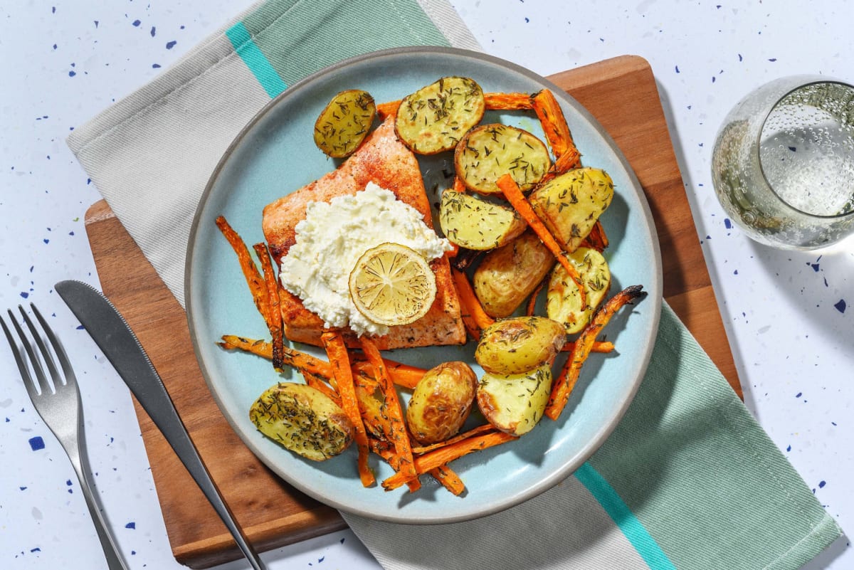 Salmone alla svedese e formaggio spalmabile