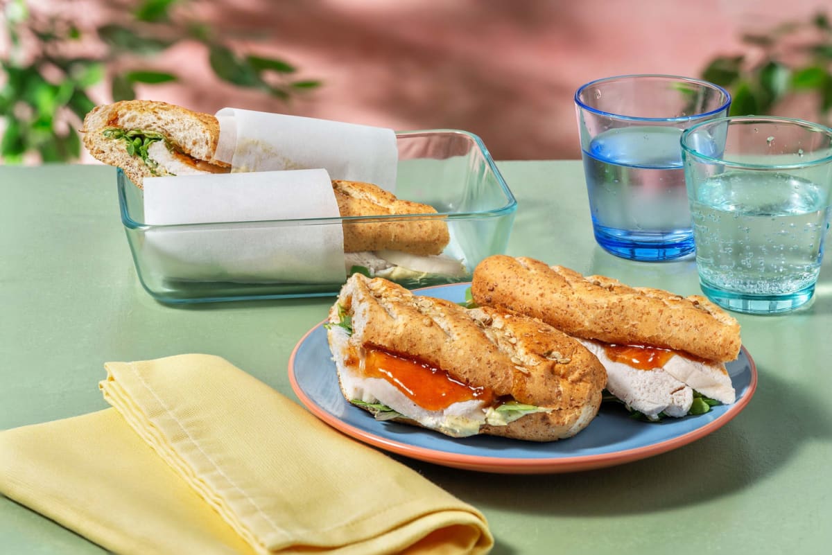 Easy Coronation Chicken Seeded Sandwich