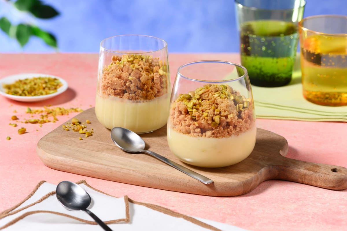 Lime Posset & Ginger Biscuit Crumb Topping