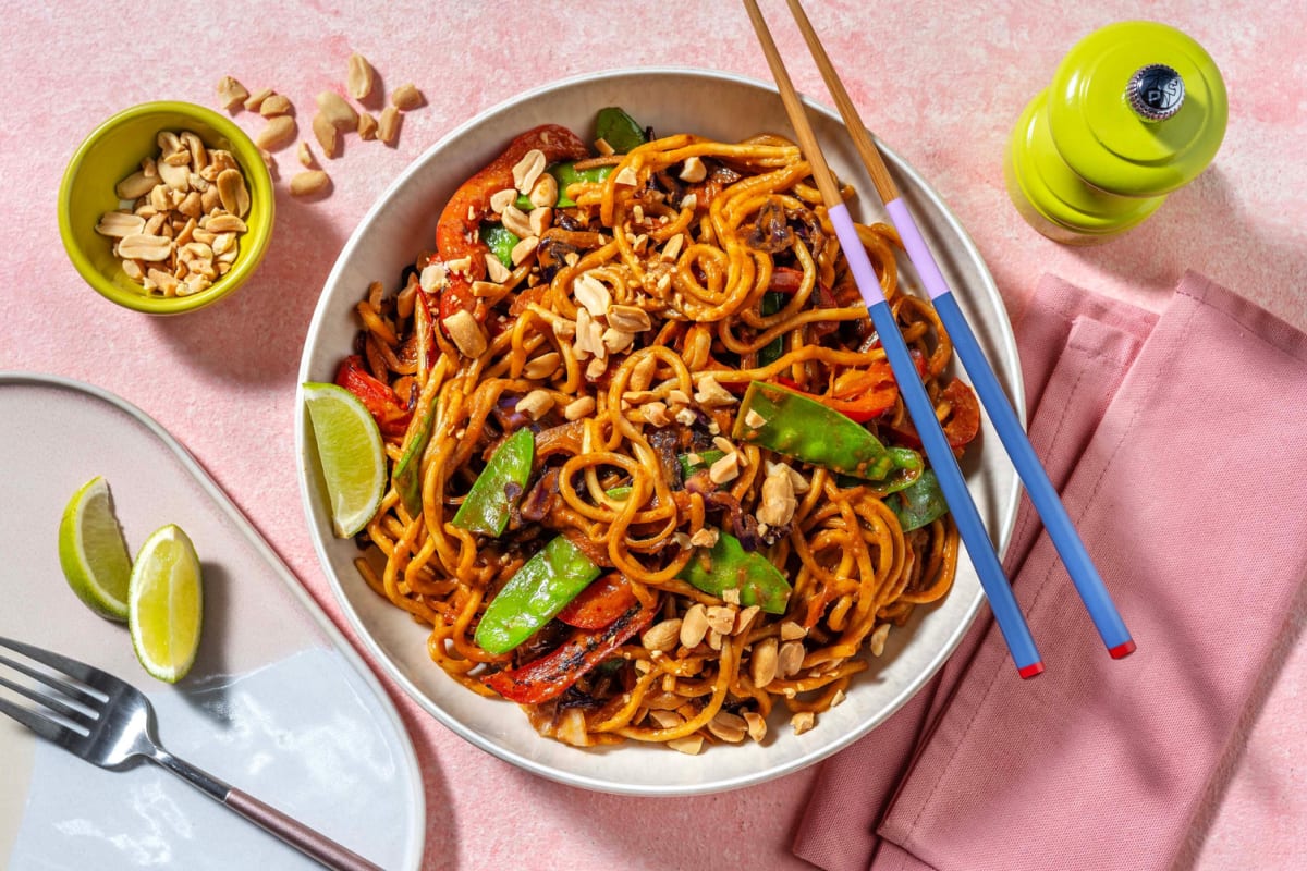 Veggie Peanut Noodle Stir-Fry