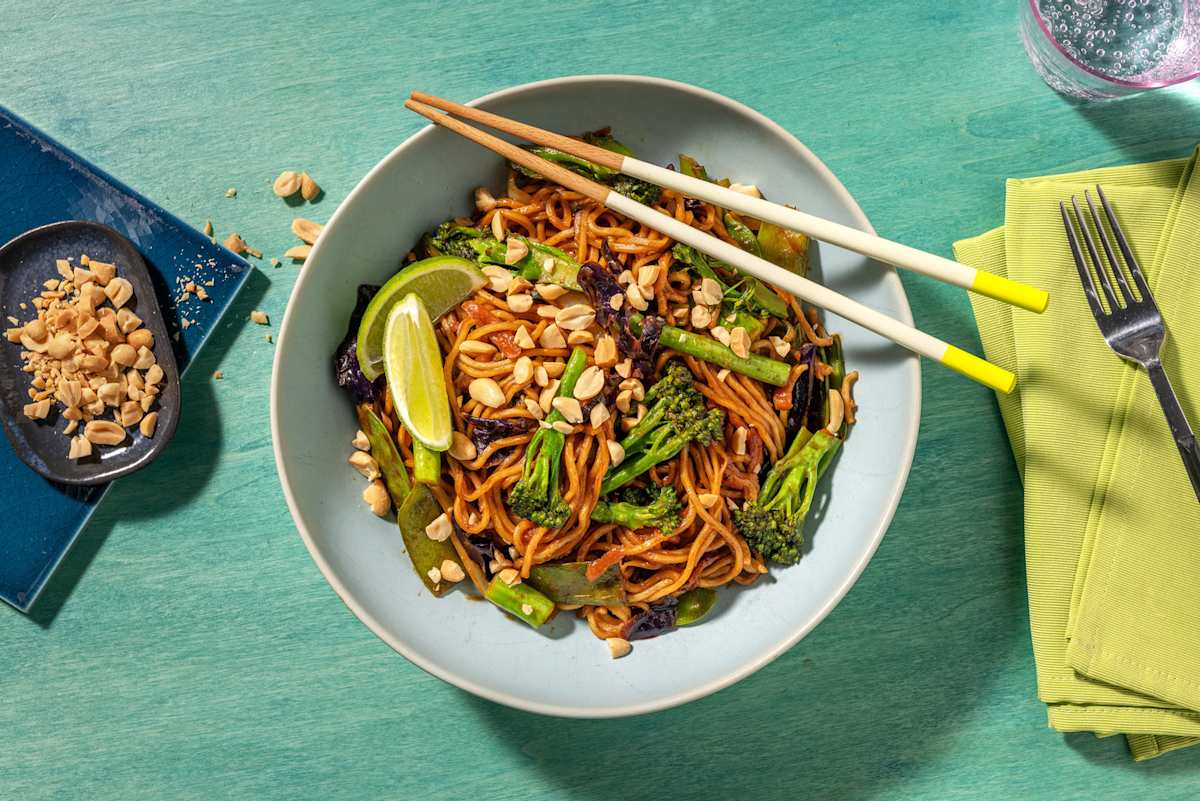 Veggie Peanut Noodle Stir-Fry