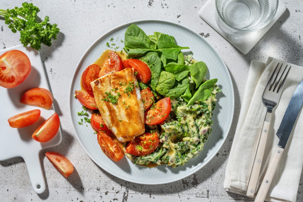 Heekfilet uit de oven met mosterd-sojasaus