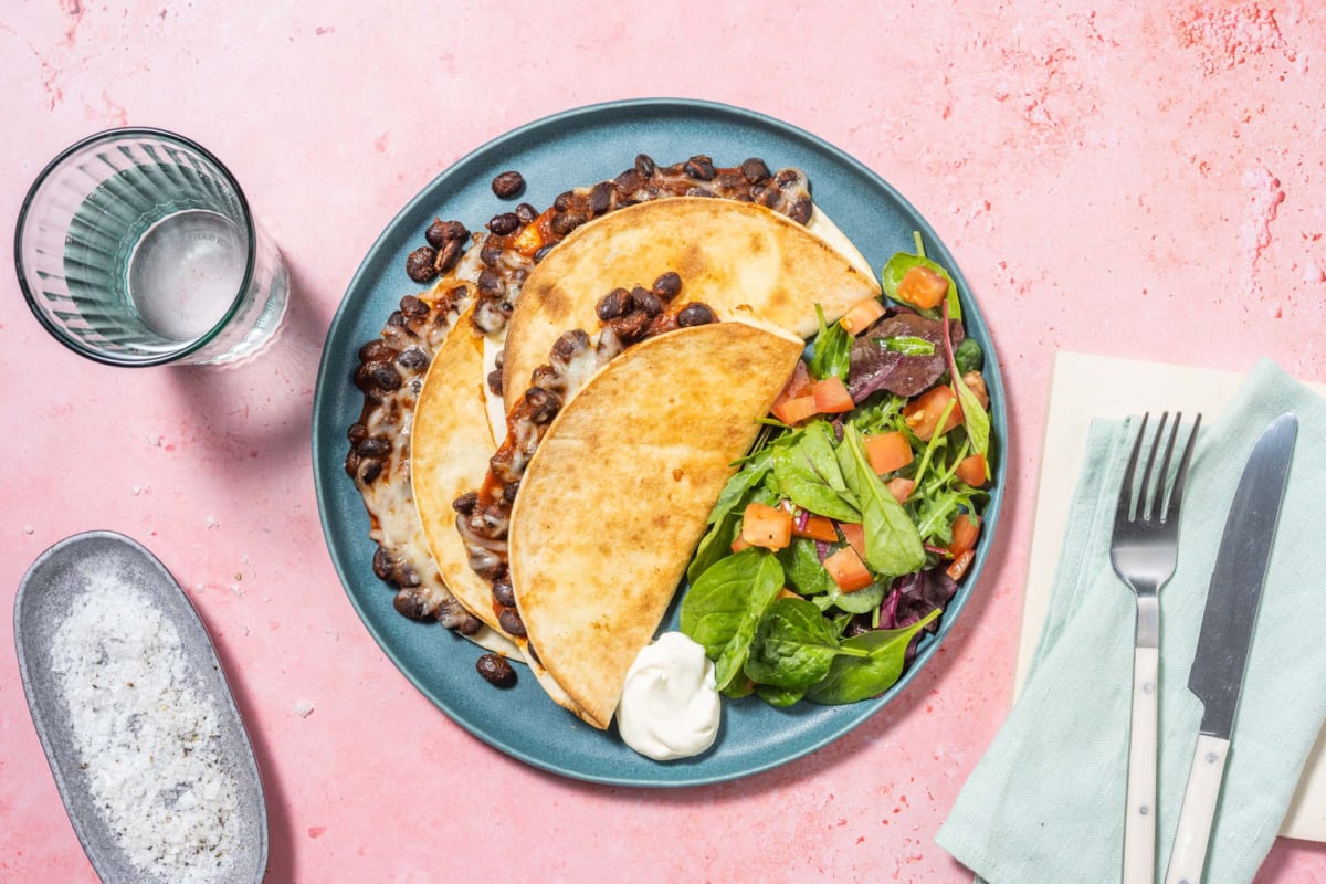 Cheesy Gochujang Quesadillas