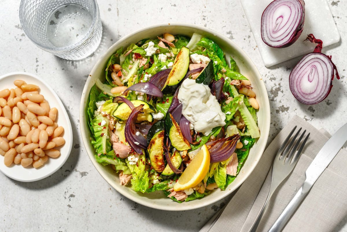 Salat mit Thunfisch und Butterbohnen