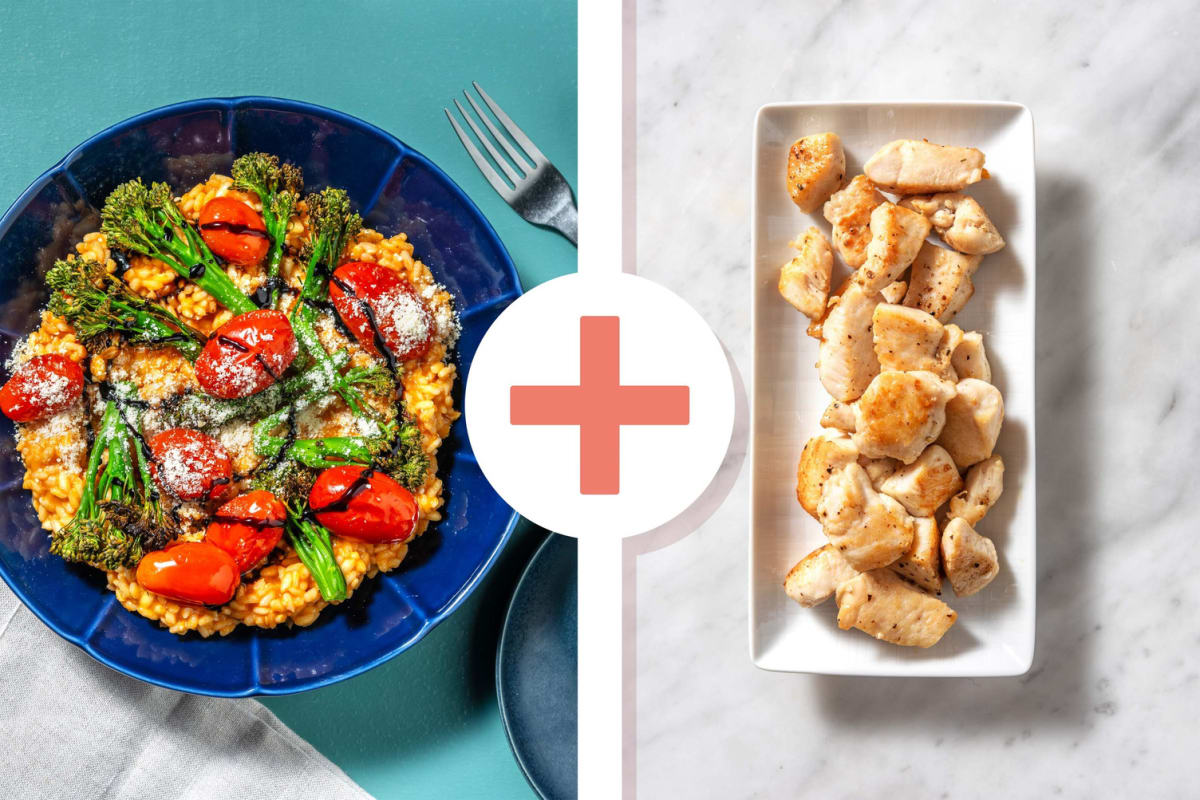 Roasted Tenderstem®, Tomato and Chicken Breast Risotto