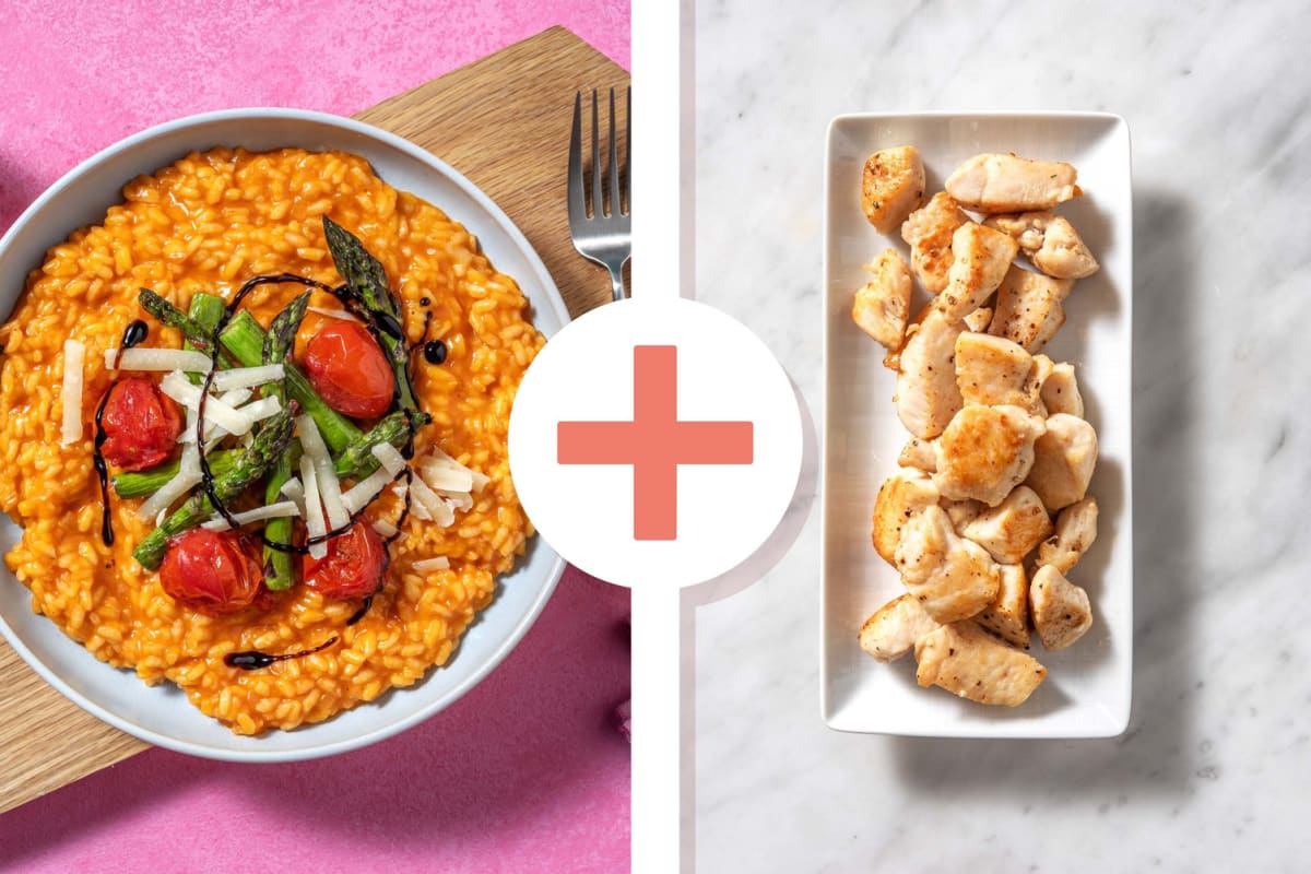 Sun-Dried Tomato and Chicken Breast Risotto