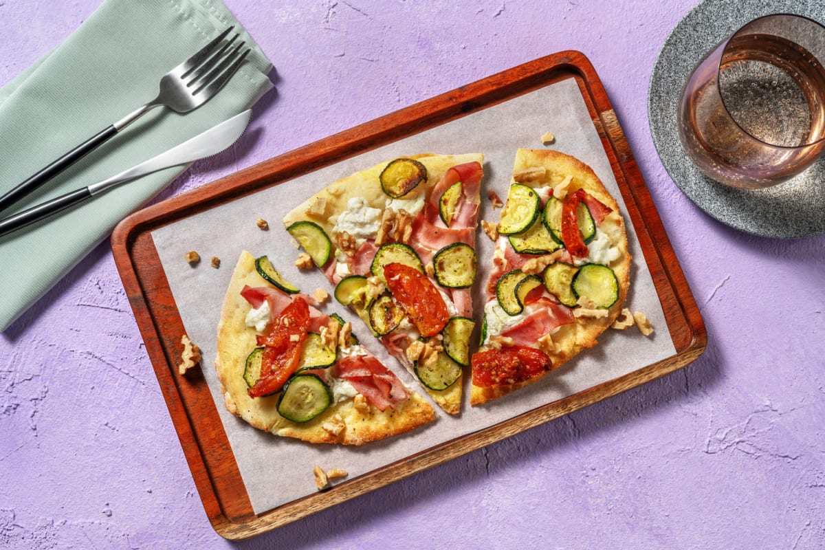 Naan all'italiana cotto e stracchino