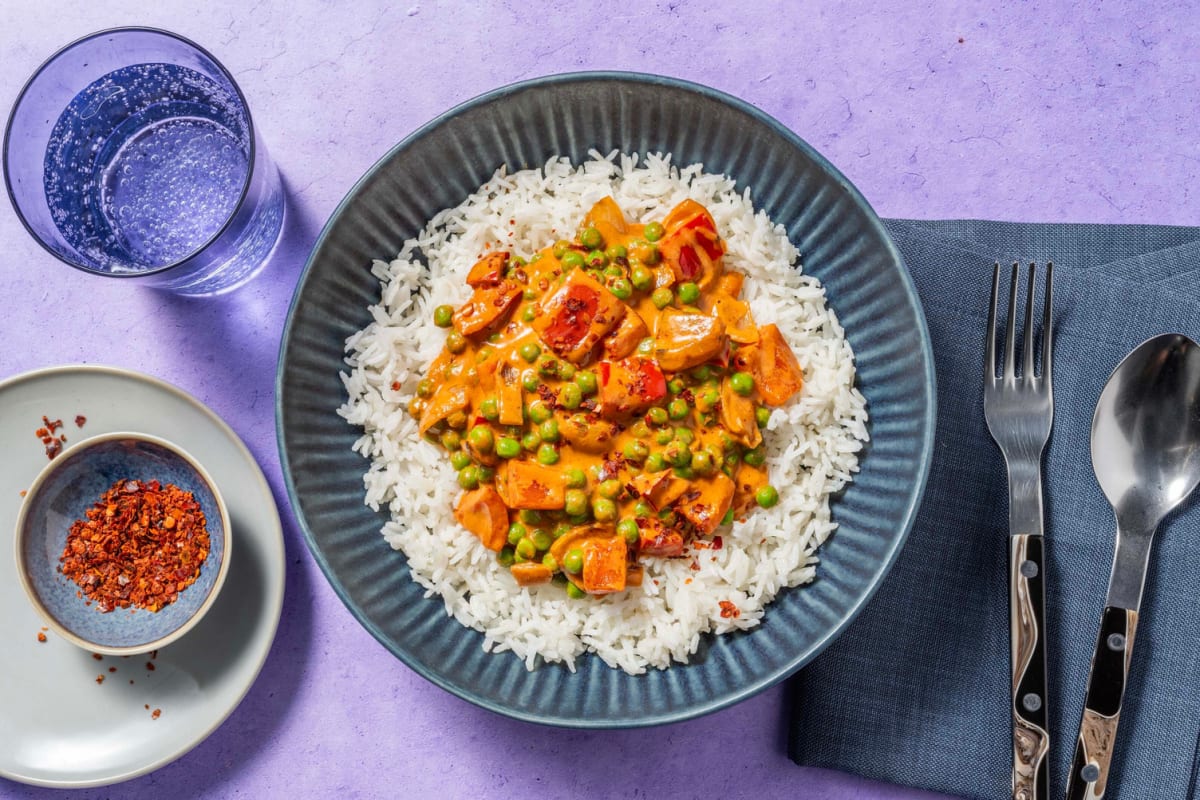 Veggie Tikka Masala and Basmati Rice