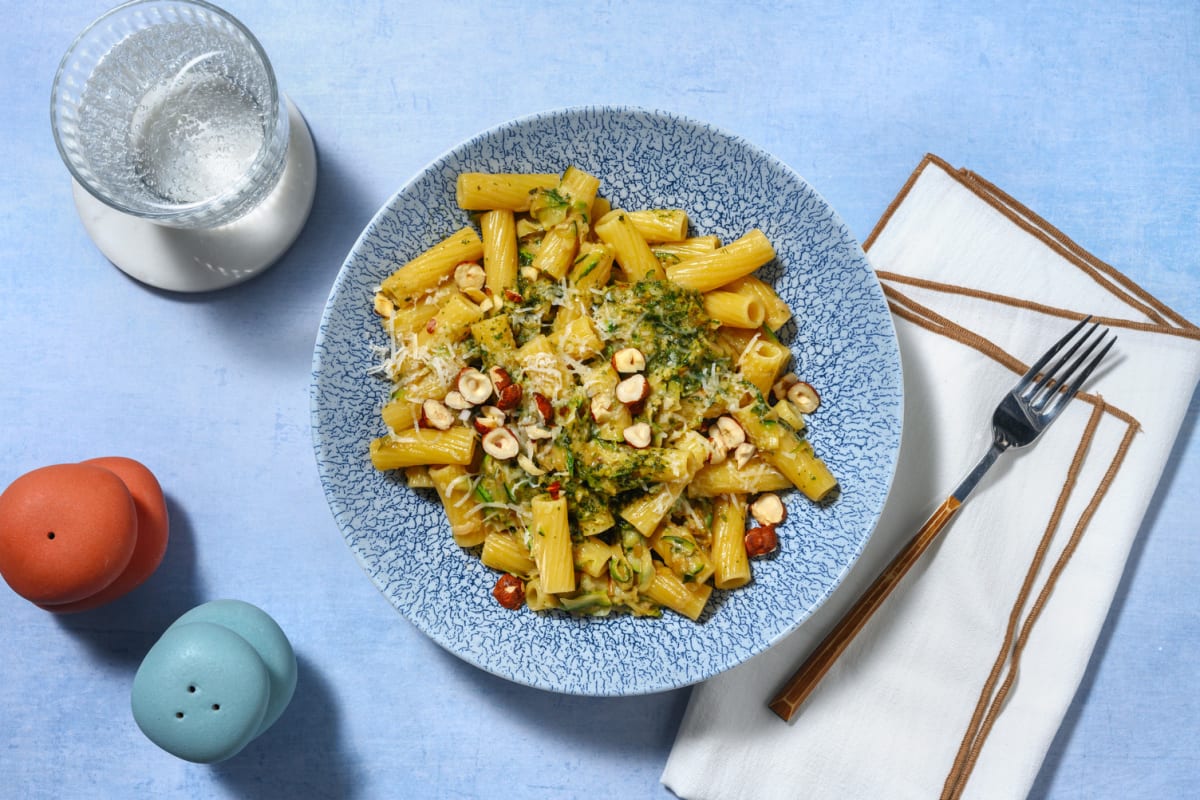 Rigatoni courgette & Parmigiano Reggiano