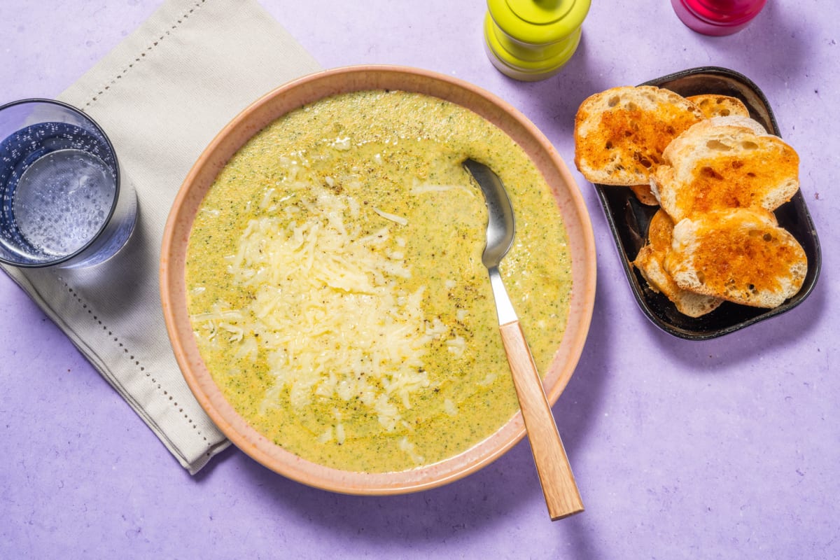 Soupe réconfortante au brocoli & gouda