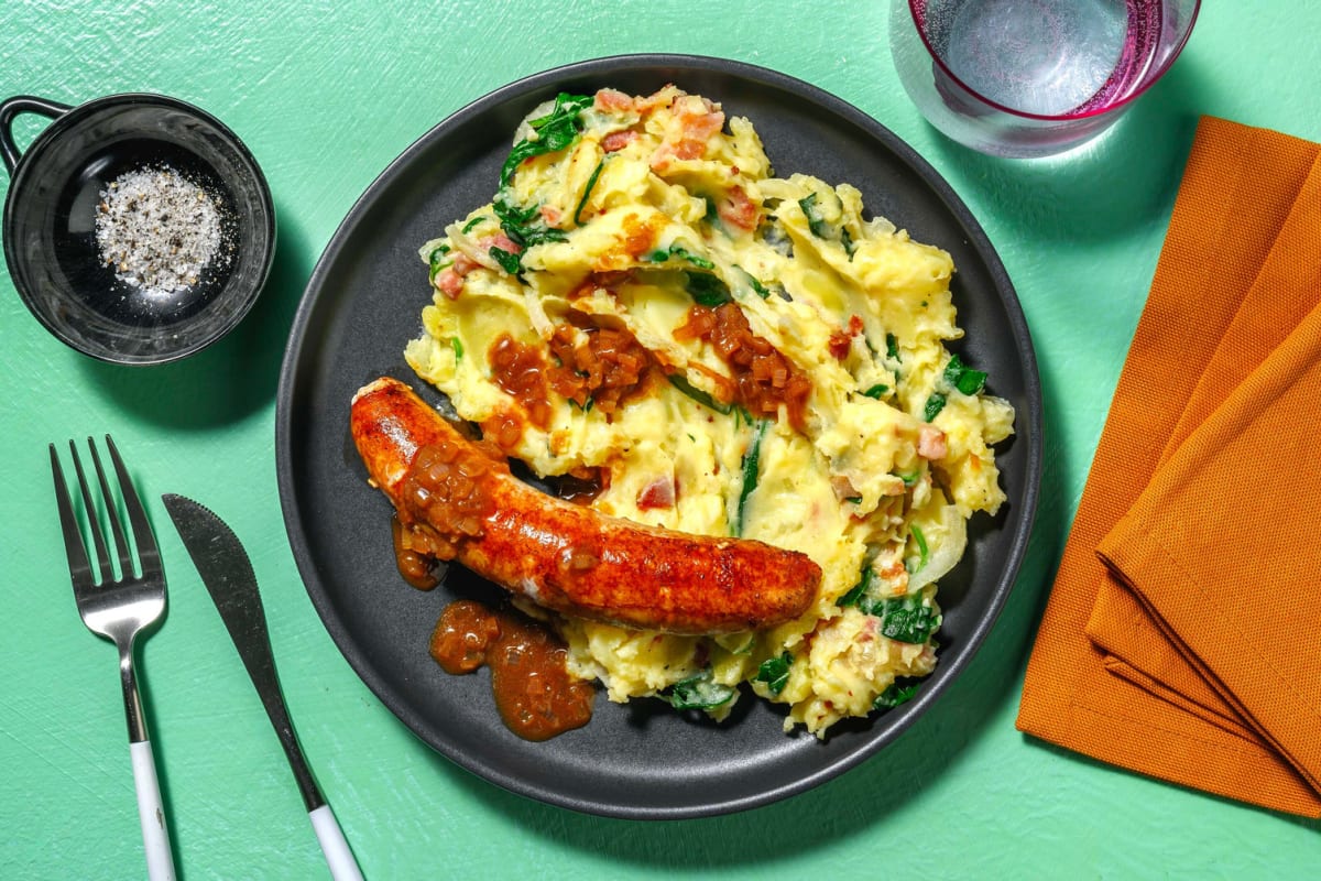 Cuisse de poulet & Colcannon