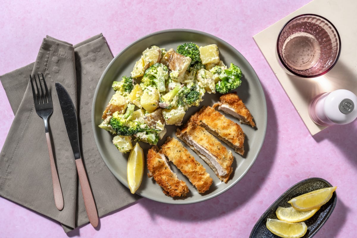 Schnitzel de porc & salade de pommes de terre