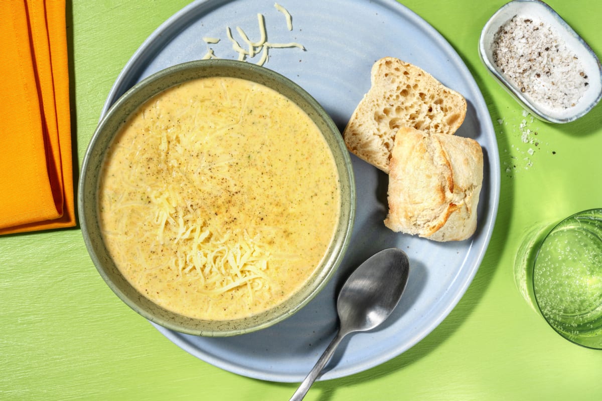 Soupe réconfortante au brocoli & gouda