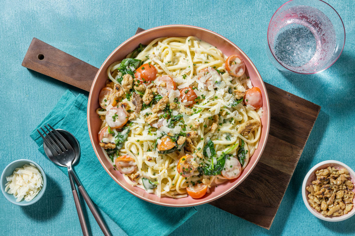 Linguine & crema di pecorino Recette HelloFresh