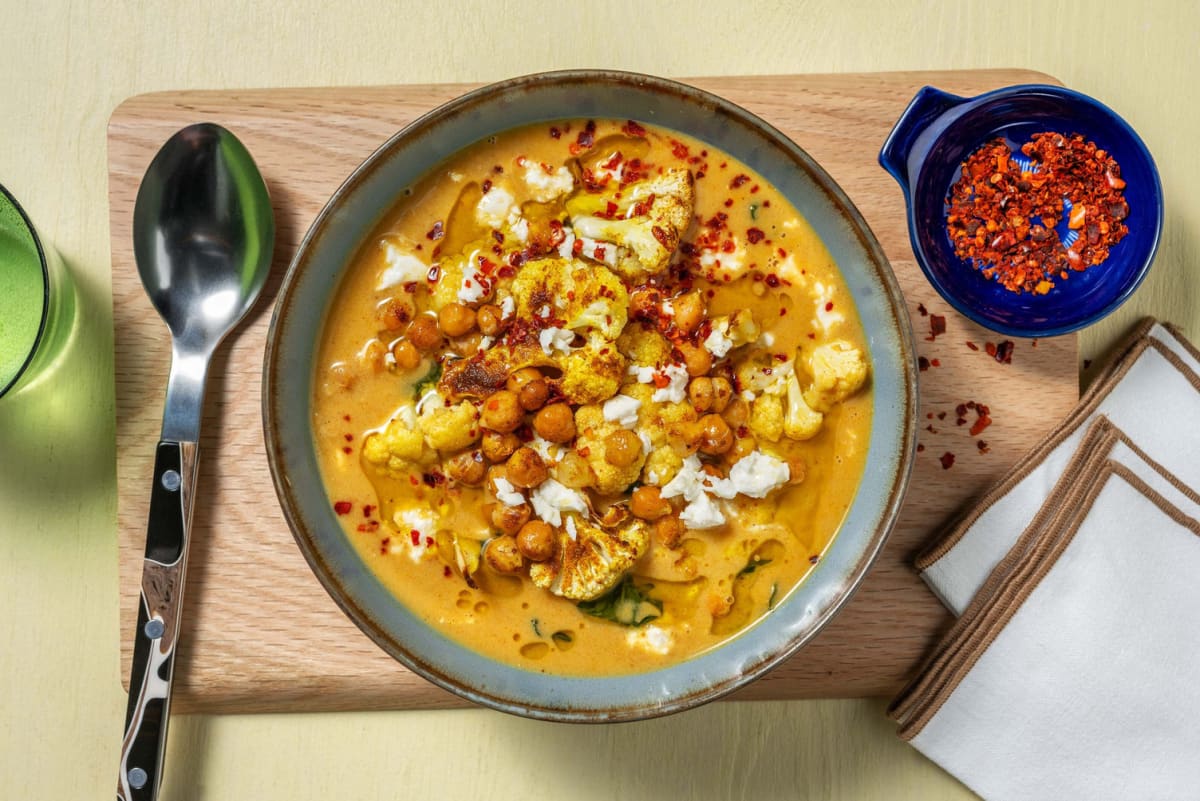 Curried Orange Cauliflower Soup