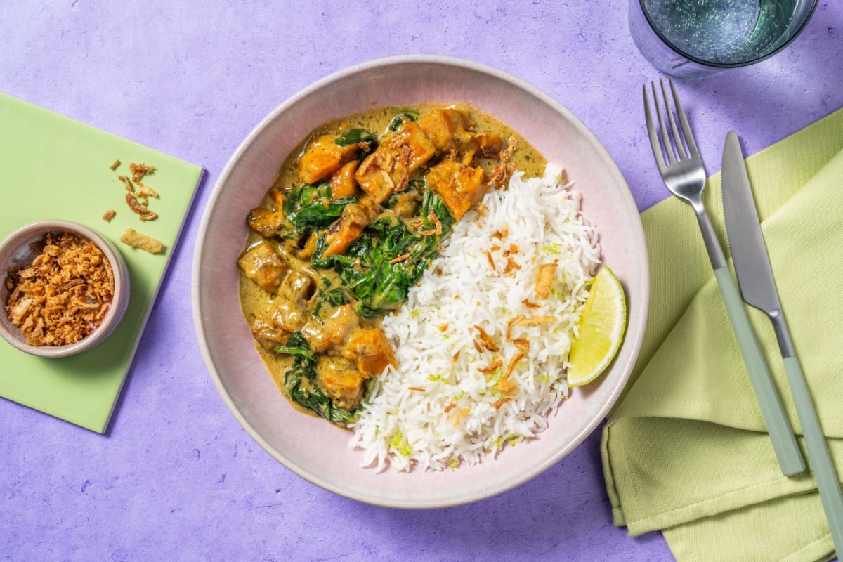 Thai Green Style Prawn and Butternut Squash Curry 