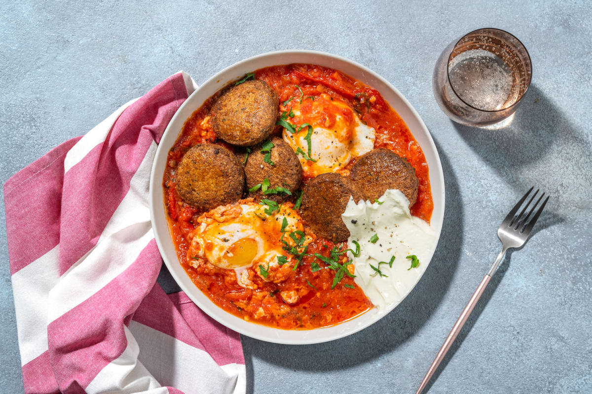Chakchouka & falafels saveur coriandre