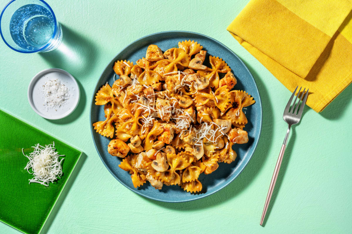 Farfalle forestières & poulet