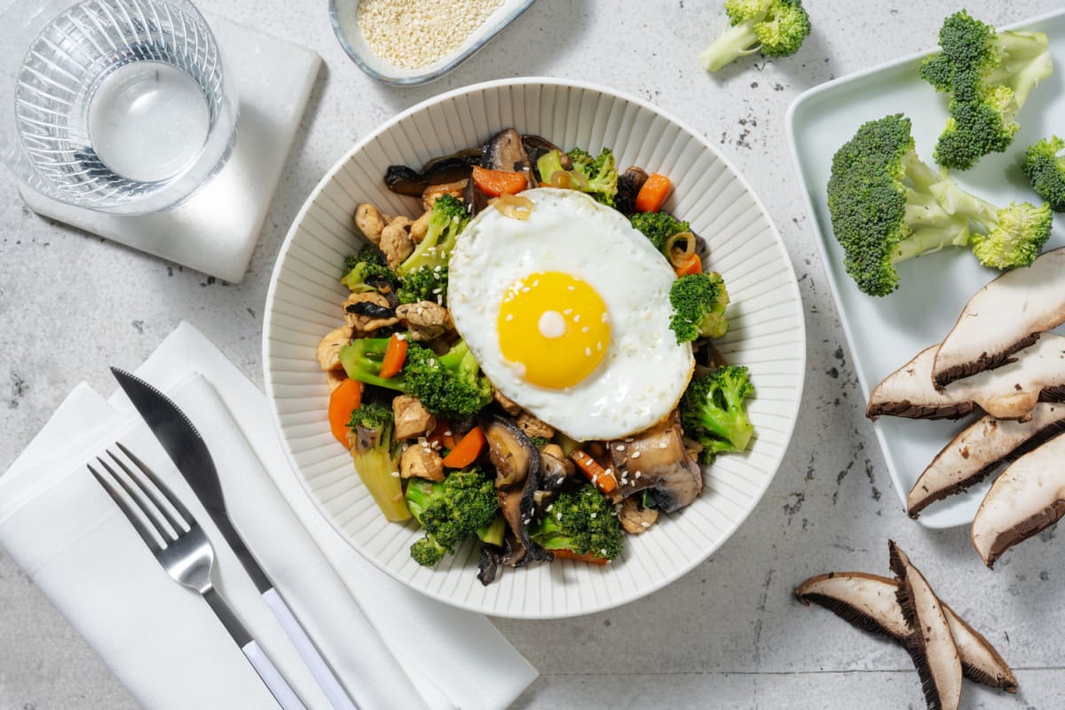 Wok léger de poulet & légumes
