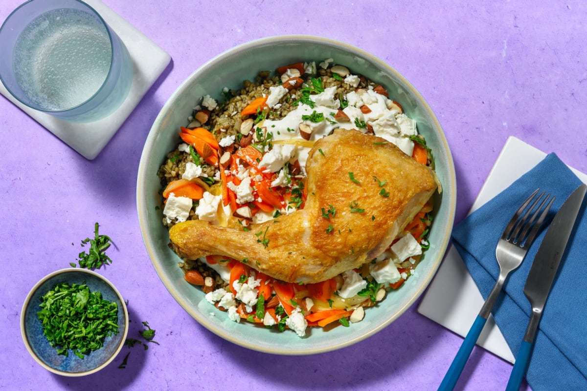 Boulgour pilaf à la libanaise, boeuf & amandes