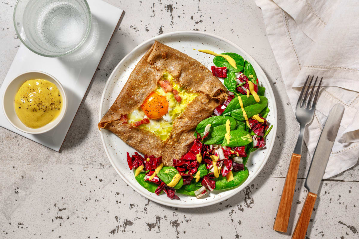 Galette paysanne poireaux & lardons fumés