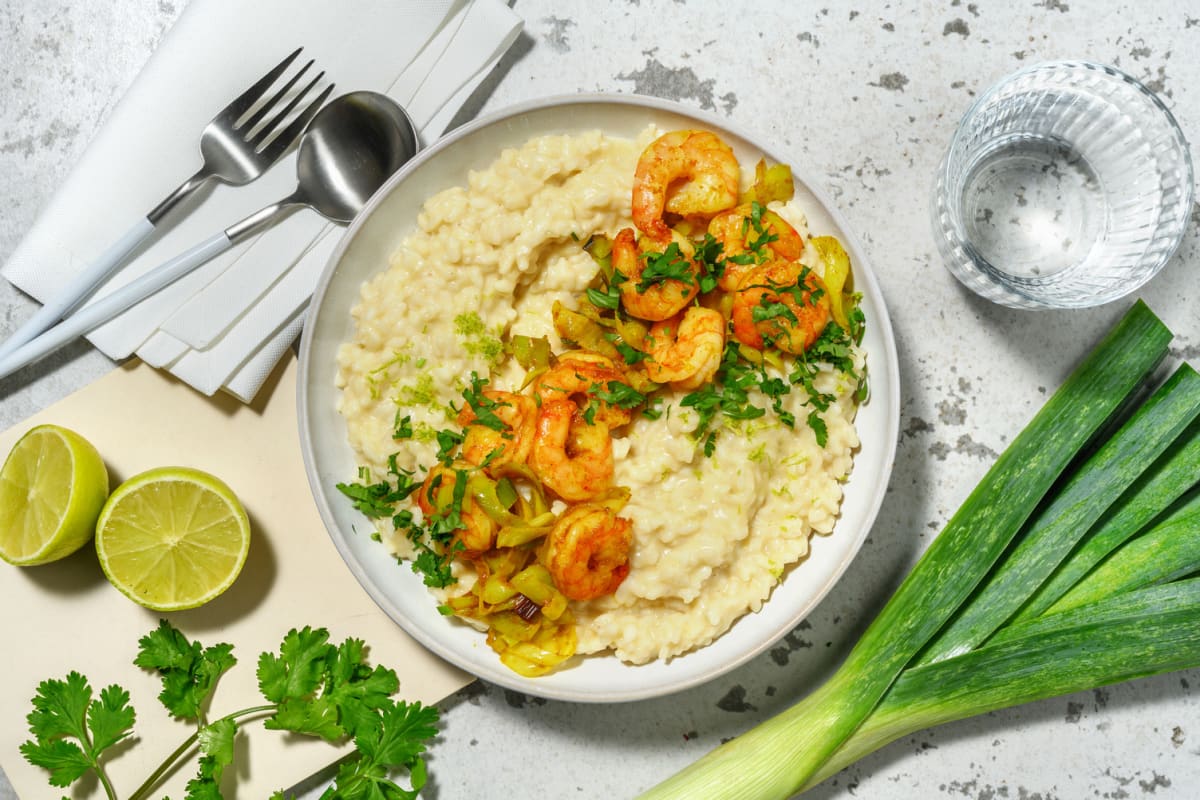 Risotto aux crevettes & curry