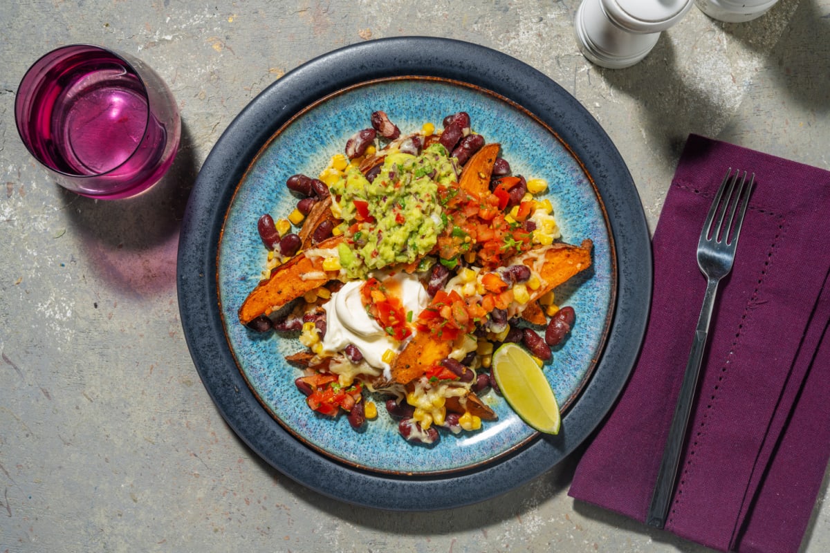 Vegetarische kapsalon met Mexicaans geïnspireerde twist