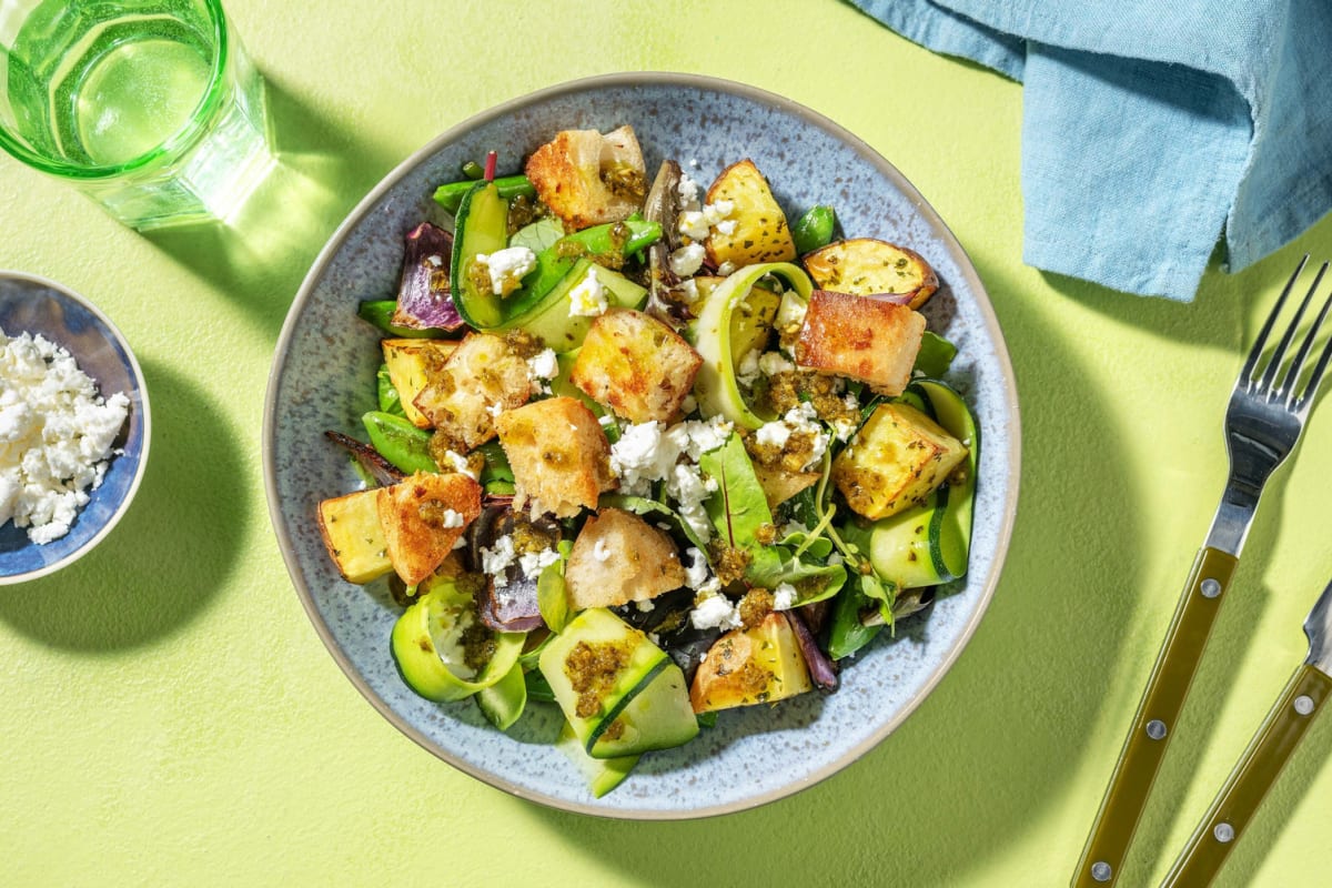 Spring Panzanella Salad