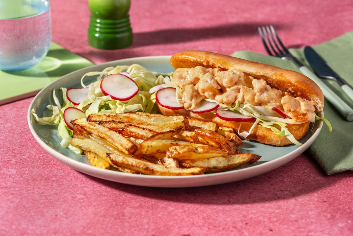 Cajun shrimp roll