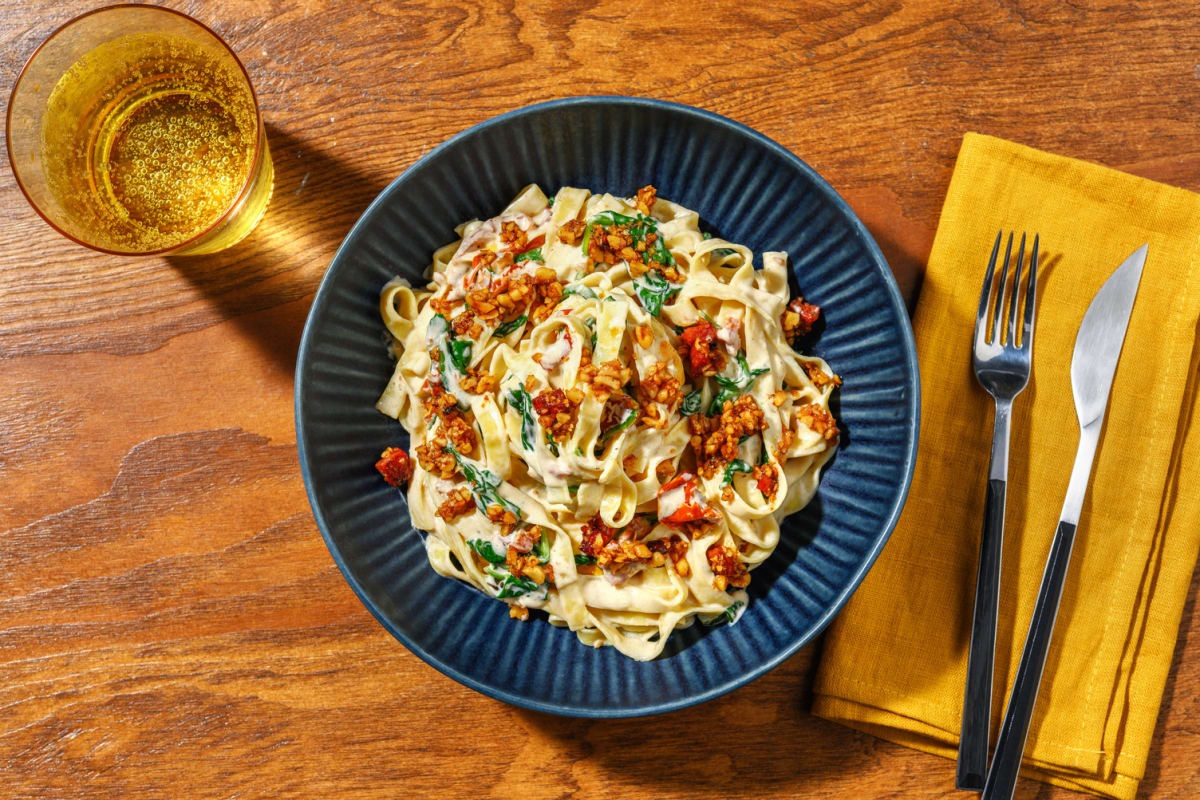 Tagliatelle à la crème & chorizo