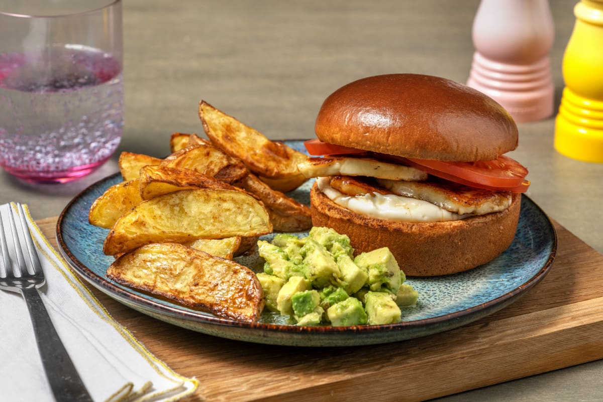 Honey Lime Glazed Halloumi Burger