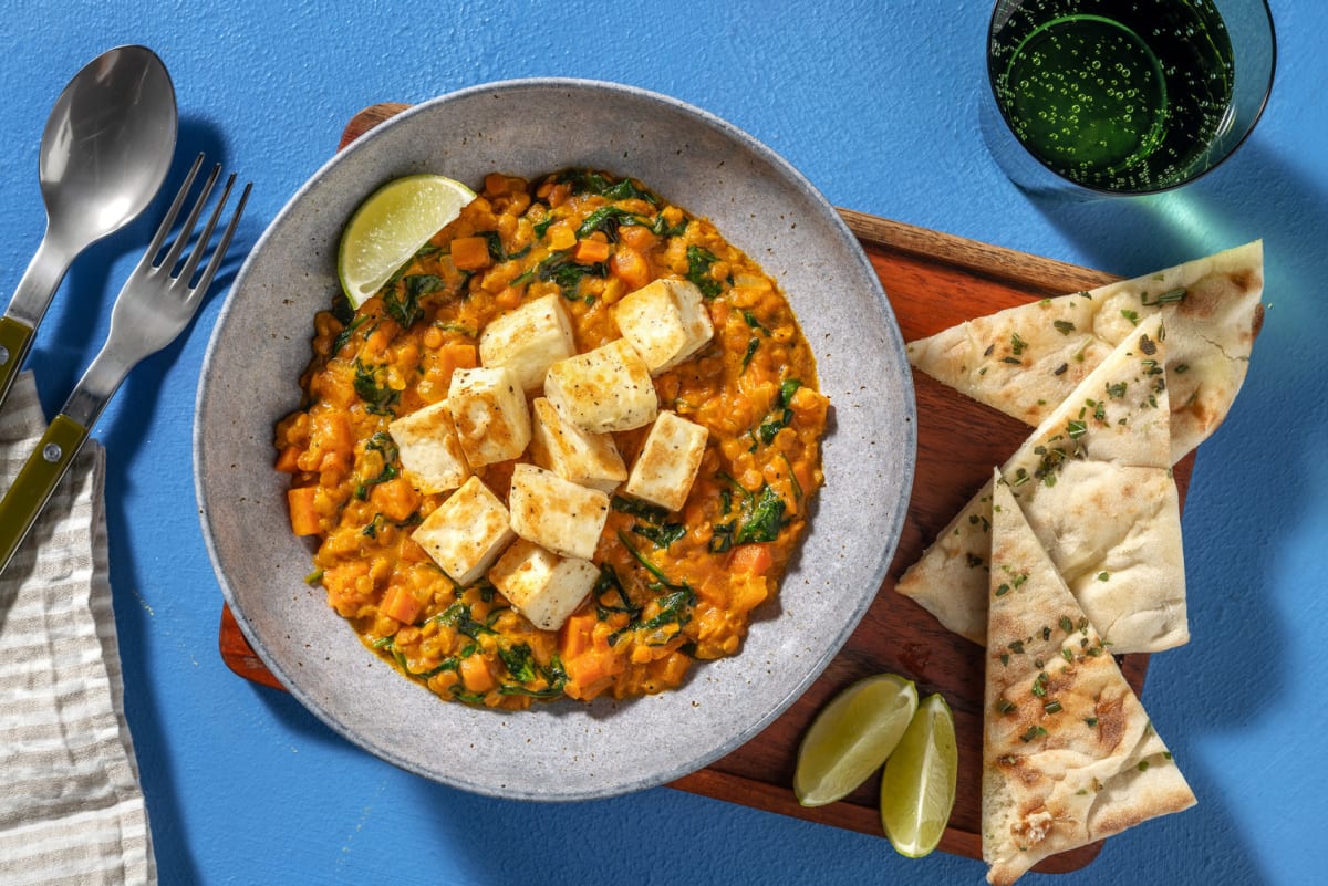 Dahl à la noix de coco et au panir Recette HelloFresh