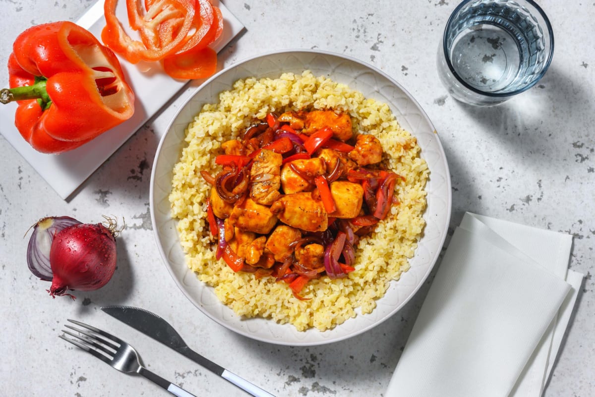 Glazed Chicken and Pepper Stir-Fry