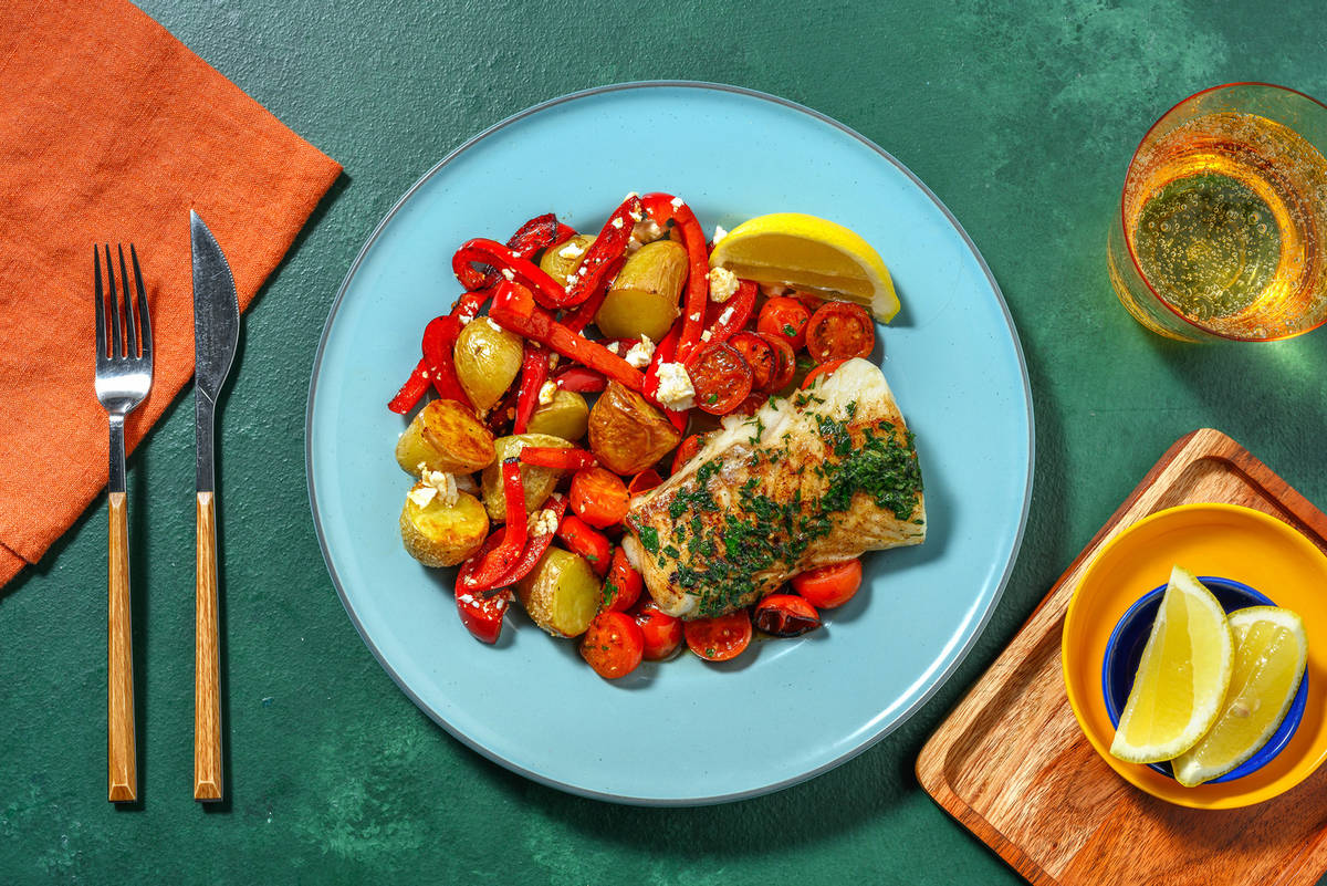 Mediterranean ovenbaked cod HelloFresh