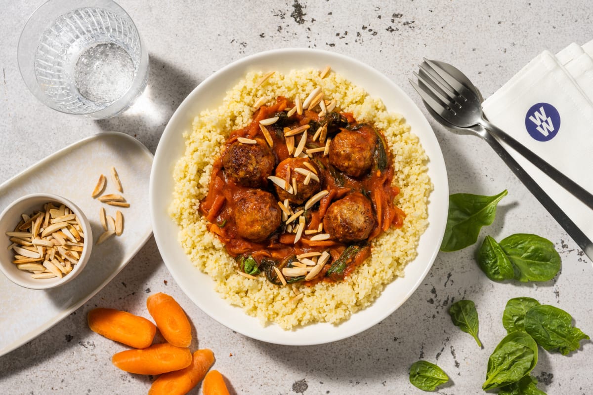 Lebanese Style Meatballs in Tomato Sauce