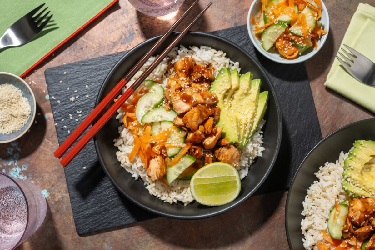 Bowl de saumon teriyaki & avocat