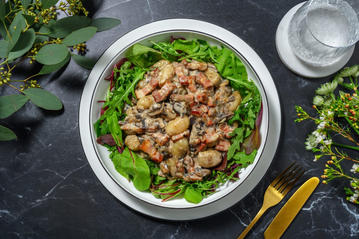 Gnocchi crémeux au saumon fumé