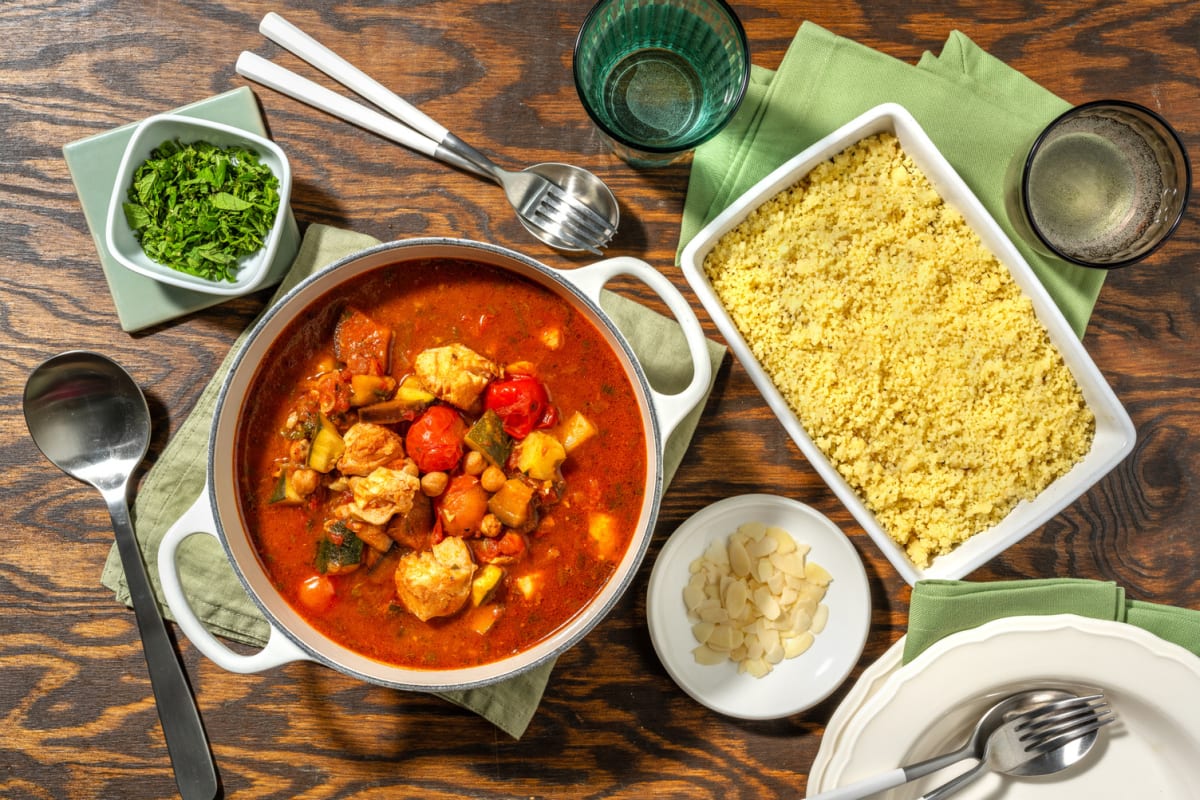 Tajine de cabillaud & légumes de Mamie Lamia