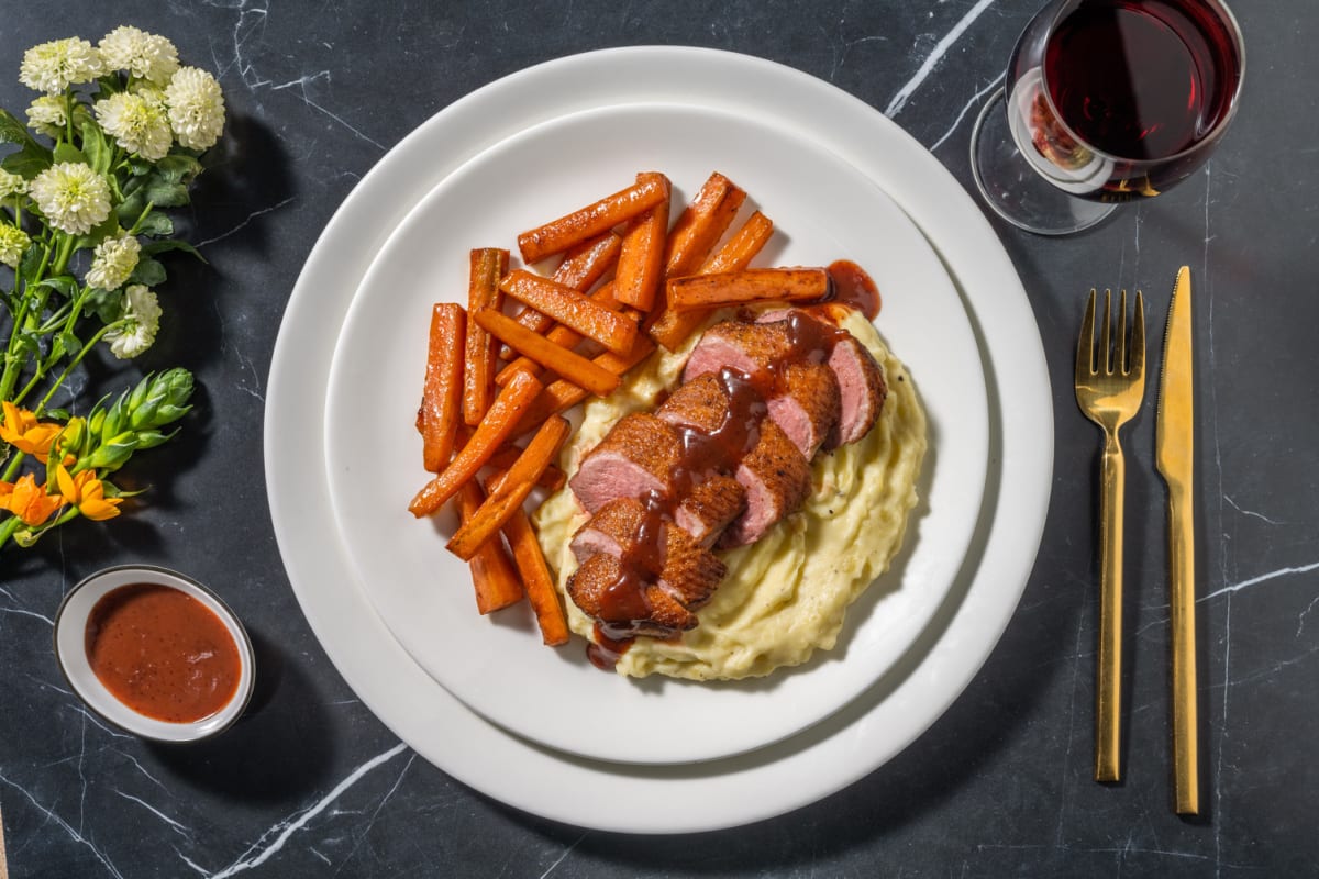 Roasted Duck Breast and Redcurrant Jus