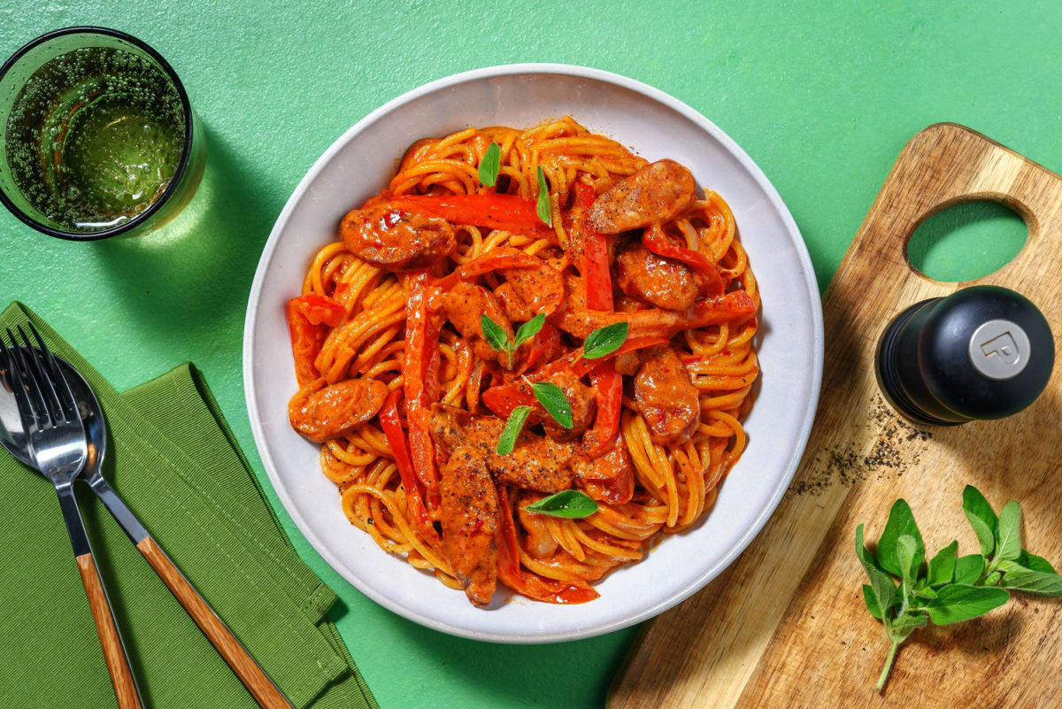 Italian sausage spaghetti