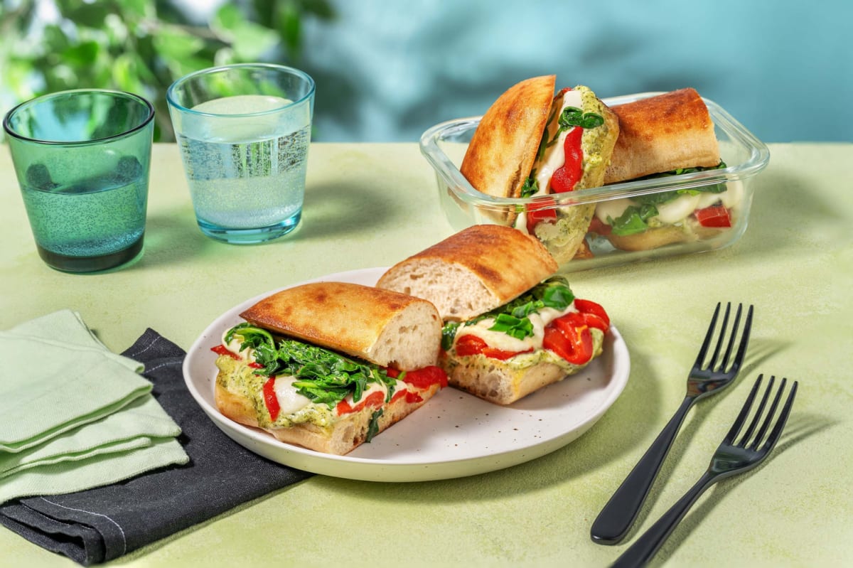 Mediterranean Bocconcini Paninis