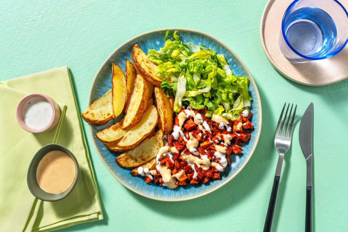 Räuchertofu-Teller „Kebab-Style“