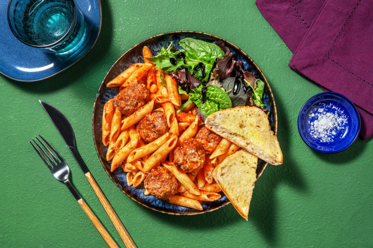 Ultimate Meatball and Pasta al Forno 