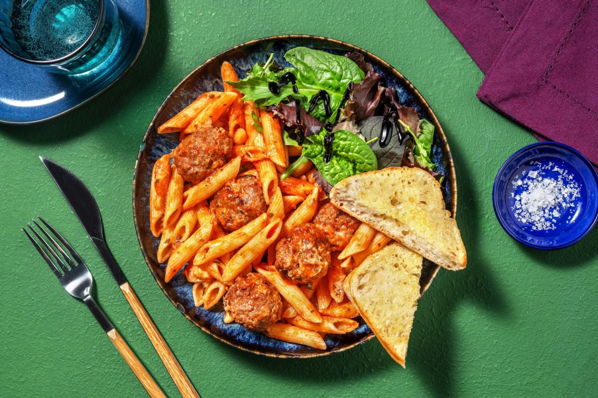 Ultimate Meatball and Pasta al Forno