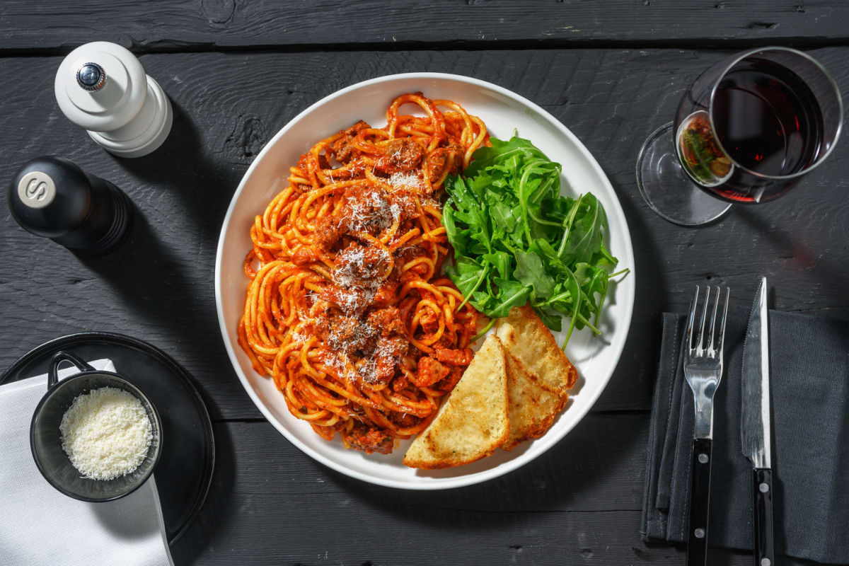 Ultimate Beef and Bacon Spaghetti Bolognese